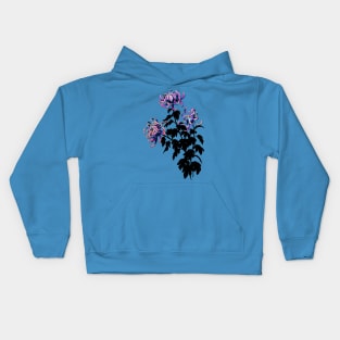 Kiku: horimono tattoo inspired timeless design Kids Hoodie